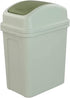Asking 1.8 Gallon Small Trash Can with Swing-top Lid, Plastic Garbage Bin, Green