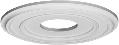 Ekena Millwork CM12CL Classic Ceiling Medallion, 12 3/8"OD x 4"ID x 1 1/8"P, Factory Primed