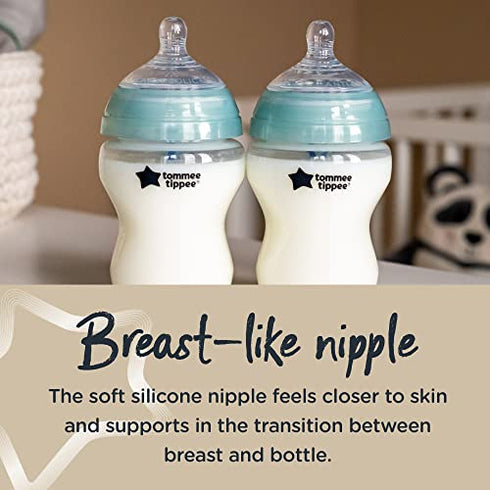 Tommee Tippee Advanced Anti-Colic Slow Flow Baby Bottle Nipples, 0m+ – 2pk