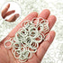 1000 Mini Rubber Bands Soft Elastic Bands for Kid Hair Braids Hair (White)