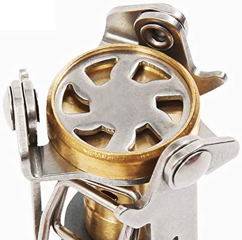 DESERT & FOX Ultralight Mini Camping Stove, Titanium Alloy Automatic Foldable Outdoor Cookware Tool for Picnic, Cookout, Camping, Hiking