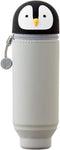 Lihit Lab PuniLabo Stand Up Pen Case (Pen Holder), 2.4" x 7.8", Penguin (A7712-10)