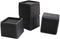 Muhome Stackable Bed and Furniture Risers 3 Inch Heavy Duty Bed Lifts for Sofa Couch Chair Table Additional 3 or 6 Inch Height or Storage Black