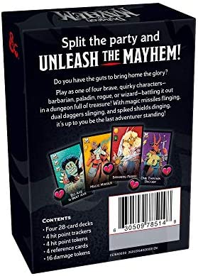 Dungeon Mayhem | Dungeons & Dragons Card Game | 2–4 Players, 120 Cards
