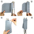 Flat Iron Travel Mat, Curling Iron Counter Protector with Heat Resistant Glove for Curling Irons, Hair Straightener, Flat Irons and Hair Styling Tools, 9” x 6.5”, Gray by Lessmon