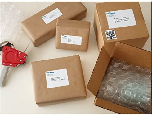 Avery Printable Shipping Labels, 5.5" x 8.5", White, 20 Blank Mailing Labels (18126)
