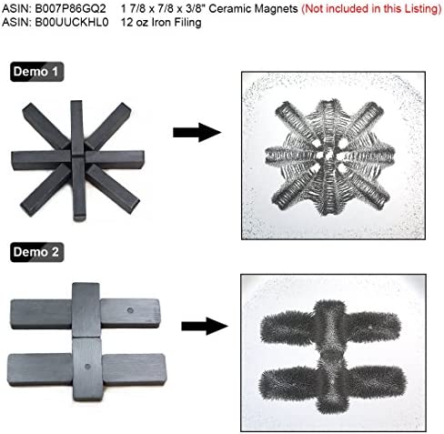 12 oz Fine Iron Filings Magnetic Iron Powder for Magnet Education and School Projects - Discover The World of Magnetics & See Magnetic Lines of This Unseen Force & More ( One Pack )