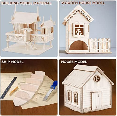 15 Pack 6”x4” Basswood Sheets for Crafts 2mm Thin Cricut Wood Sheets Cricut Basswood Plywood Sheets for Christmas Decorations Drawing Painting DIY Birthday Decor Wood (150x100x2mm)