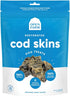 Open Farm Dehydrated Cod Skin Grain-Free Dog Treats, One-Ingredient Gently Cooked Pacific Fish Recipe with No Artificial Flavors or Preservatives, 2.25 oz