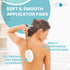 Lotion Applicator for Back | 17" Long Handle Back Lotion Applicator | Easy Reach Self Application for Body Cream, Self Tanning, Pain Relief Gels & Medical Ointments | Includes 4 Textured Pads