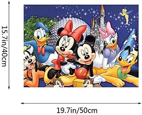 Kimily DIY Paint by Numbers for Adults Kids Disney Mickey Paint by Numbers DIY Painting Disney Acrylic Paint by Numbers Painting Kit Home Wall Living Room Bedroom Decoration Mickey Donald Duck Pluto