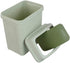 Asking 1.8 Gallon Small Trash Can with Swing-top Lid, Plastic Garbage Bin, Green