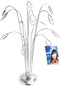 HOHIYA Photo Tree Holders Gift Card Money Picture Display Stand Christmas Wedding Birthday Party Silver