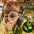 Homgaty 10 Pcs Magnifying Glass for Kids, 10X 5X Mini Handheld Magnifier, Small Magnify Glasses Lens with 10 Lanyard for School Students Outdoor Explorer, Science Observation and Seniors Reading