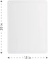 Dexas NSF Polysafe Pastry/Cutting Board with Well, 15 by 20 inches, White