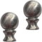 Lamp Finials 2 Pack Lamp Shades Finials Cap Knob Lamp Decoration for Lamp Harp Holder, Brushed Nickel