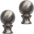 Lamp Finials 2 Pack Lamp Shades Finials Cap Knob Lamp Decoration for Lamp Harp Holder, Brushed Nickel