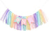 Donut 1 to 2 Years Old Birthday Banner - Donut Theme Birthday High Chair Banner, a Soft Rainbow Ribbon Tutu Group, Sweet Days, Leaving a Wonderful Party Time, Perfect Party Decoration. (Donut 1)