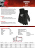 Memphis Gloves 2X Black Ninja ICE 7 Gauge Acrylic Terry Lined General Purpose Cold Weather Gloves With Knit Wrist, 15 Gauge Nylon Shell And HPT Coated Palm And Fingertips, XX-Large (N9690XXL)