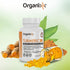 Organixx Turmeric Curcumin, Natural Inflammatory, and Immune Support, Maintain Healthy Joints, with Ginger, Ashwagandha, Vitamin D, Fermented for Maximum Bioavailability, 60 Vegetarian Capsules