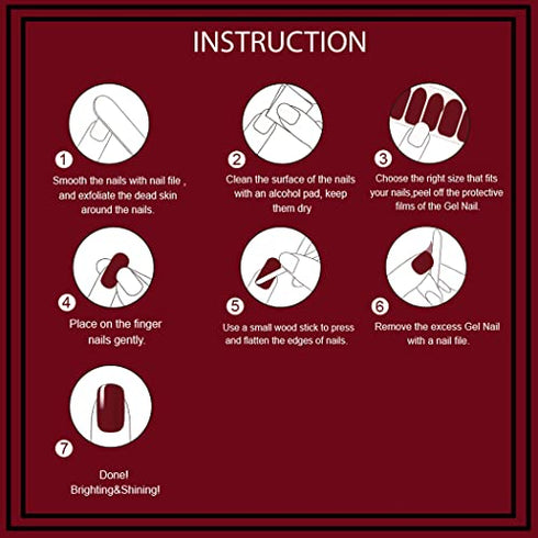 WOKOTO 20 Sheets Solid Color Nail Polish Strips Stickers Self-Adhesive Stick On Gel Nail Strips Full Nail Wraps for Women Nails Art with Nail File