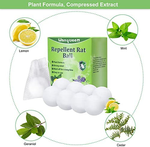 8 Pack Mouse Repellent Rodent Repellent, Peppermint Oil to Repel Mice and Rats, Mice Repellent Pest Insect Control