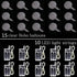 LED Light Up Bobo Baloons 10 Packs, 20 Inches Clear Helium Transparent Balloons 15 pcs, Glow in The Dark Ballons for Christmas Wedding Birthday Valentines Day Halloween Party Decoration