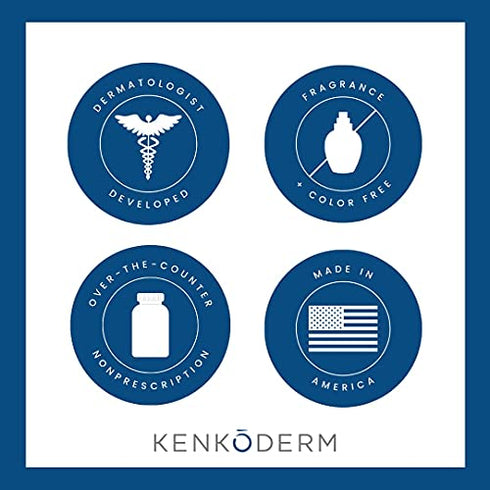 Kenkoderm Conditioner for Sensitive Hair and Skin - 8 oz | 1 Tube | Dermatologist Developed | Fragrance + Color Free