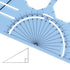 LEARNING ADVANTAGE Geometry Template - Sturdy Geometric Stencil to Draw 2D Shapes and Measure Angles - Includes Ruler plus a Number Line with Negative Values