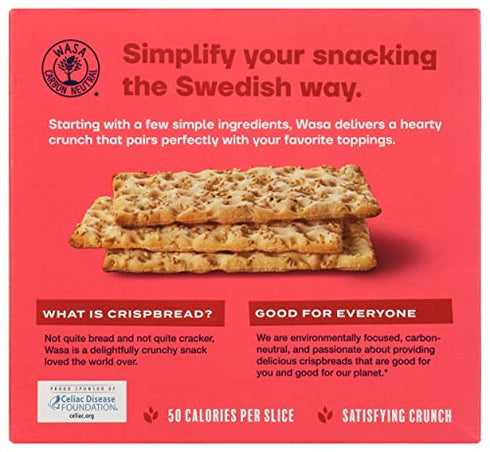 Wasa, Gluten Free Sesame & Sea Salt Crispbread, Net wt. 6.1 Oz