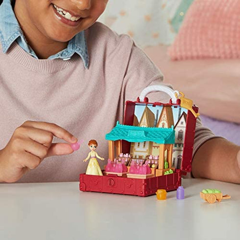 Disney Frozen Pop Adventures Village Set Pop-Up Playset with Handle, Including Anna Small Doll Inspired by The Frozen 2 Movie - Toy for Kids Ages 3 & Up