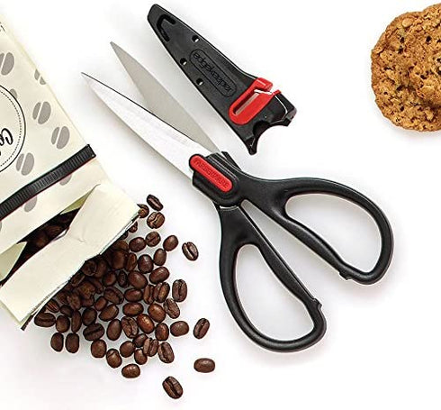 Farberware Self-Sharpening Stainless Steel All-Purpose Shears with Edgekeeper Sleeve