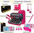 Orzly Accessories Bundle for Switch Lite - Case & Screen Protector for Nintendo Switch Lite Console, USB Cable, Games Holder, Comfort Grip Case, Headphones, Thumb-Grip Pack & More - Pink