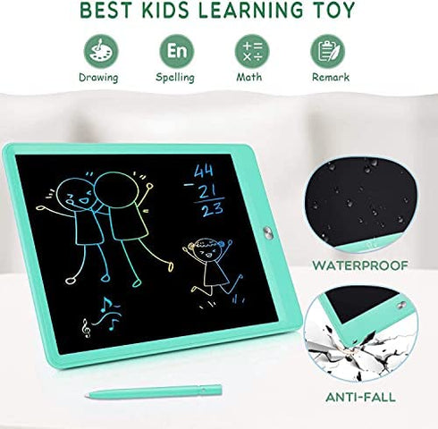 TEKFUN Kids Toys 10Inch LCD Writing Tablet, Zero Mess Coloring Doodle Board Drawing Board for Toddlers, Travel Games Educational Toys Birthday for 3 4 5 6 7 Year Old Girls Boys (Green)