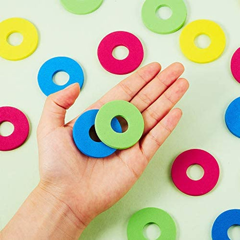 36 Pieces Foam Disc Shooter Spare Flying Foam Disc Toy for Remote Control Robot Toy, Red, Blue, Yellow, Green