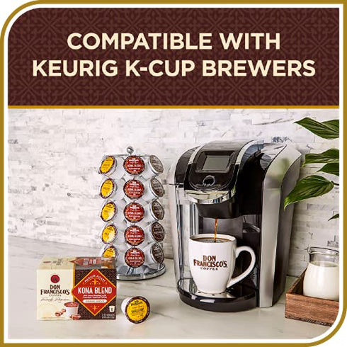 Don Francisco's Decaf 100% Colombia Supremo Medium Roast Coffee Pods - 24 Count - Recyclable Single-Serve Coffee Pods, Compatible with your K-Cup Keurig Coffee Maker (Including 2.0)