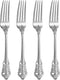 KEAWELL Gorgeous Dinner Fork, Set of 4, 18/10 Stainless Steel, 8 Inches, Dishwasher Safe, Mirror Polished, Silverware Fork Set