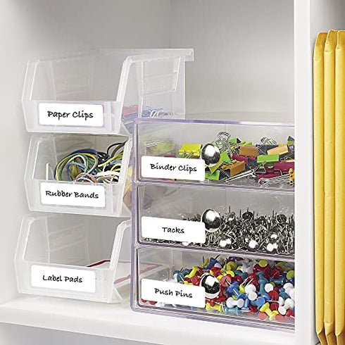 Avery Removable Print/Write Labels, 1 x 3 Inches, White, Pack of 250 (5436)