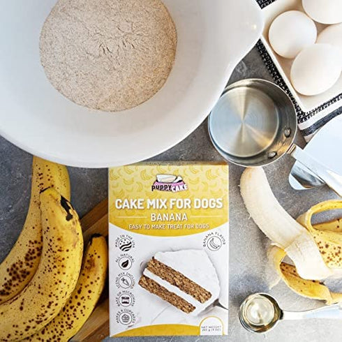 Puppy Cake Banana Cake Mix and Frosting for Dogs