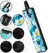 Beautyflier Universal Curling Iron Cover Sleeve, Canvas Heat-Resistant Curling & Flat Iron Holder, Flat Iron Curling Wand Travel Cover Case Bag Pouch for Travel, Gym, or Home (Flower White)