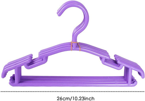 30 Pack Plastic Children's Hangers Baby Hangers Kids Hangers Toddler's Hangers for Laundry and Closet,Purple