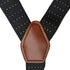GUOMAN Mens Y-Style Shirt Stays, Adjustable Elastic Garter Straps Sock Non-slip Clamps, Black, Large