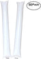 Thunder Sticks, Inflatable Stadium Noisemakers Bam Bam Cheer Sticks Blow Bar Inflatable Boom Sticks Noisemakers Stick Basketball Football Noisemakers Party Favors (White)