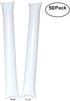 Thunder Sticks, Inflatable Stadium Noisemakers Bam Bam Cheer Sticks Blow Bar Inflatable Boom Sticks Noisemakers Stick Basketball Football Noisemakers Party Favors (White)