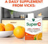 Vicks Super C Energize and Replenish* Daytime Daily Supplement with Vitamin C, B Vitamins Plus a Blend of Herbal Extracts, Coated to be Easy to Swallow, from The Makers of Vicks, 28ct