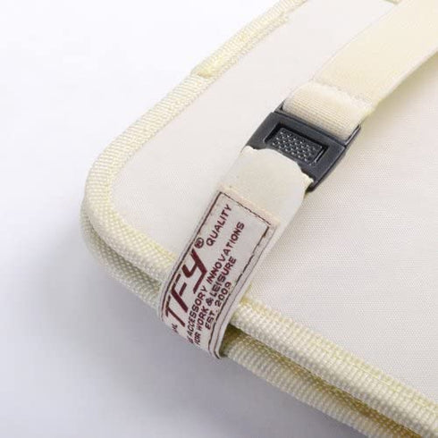 TFY Car Visor Organizer. Triple-layer, 30 CD/DVD Disk Storage Holder - Beige