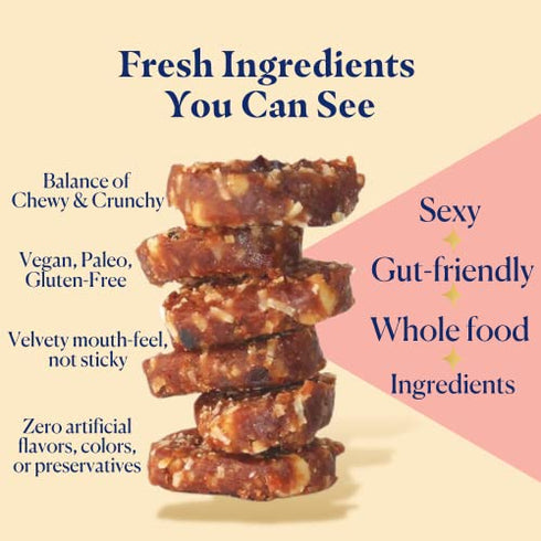 MAGICdATES Dates Snack Bites - No Added Sugar, No Sweetener Whole Food Snack | Grown in California | Gluten Free, Paleo, Delicious | (Lush Lemon Bar)