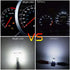 WLJH 10 Pack White Canbus T5 Led Bulb 2721 37 74 Wedge Lamp PC74 Twist Sockets Dash Dashboard Lights Instrument Panel Cluster Leds Car Replacement