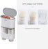 DAHAKII Cup Dispenser for Water Paper Cup Holder Wall Mounted Anti-Dust Cover Self Adhesive Pull Type Disposable Cups Holder (Gray)