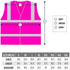 RK Safety PK0430 ANSI/ISEA Class 2 Certified Female Safety Vest (Pink, 2XL)